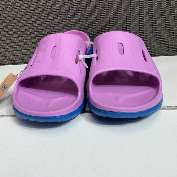 HOKA Ora Recovery Slide 3 Cyclamen/Coastal Sky Men's 12 / Women's 14 NEW - Picture 3 of 8